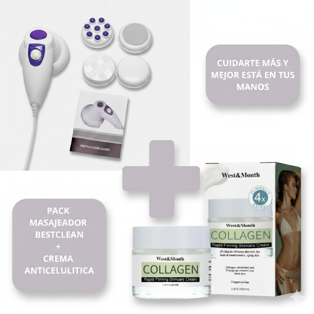 Pack Masajeador + Crema Anticelulítica