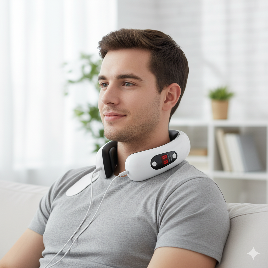 Masajeador de cuello y espalda electromagnético