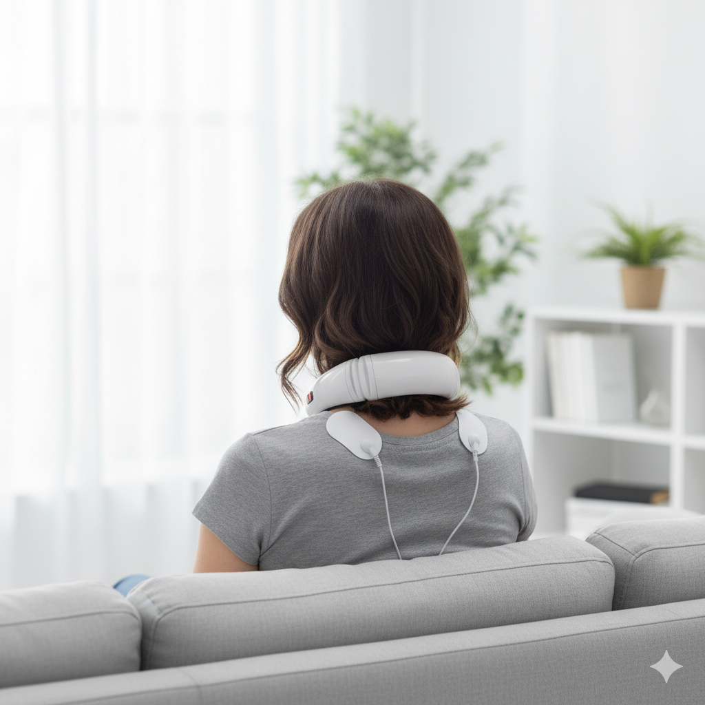 Masajeador de cuello y espalda electromagnético