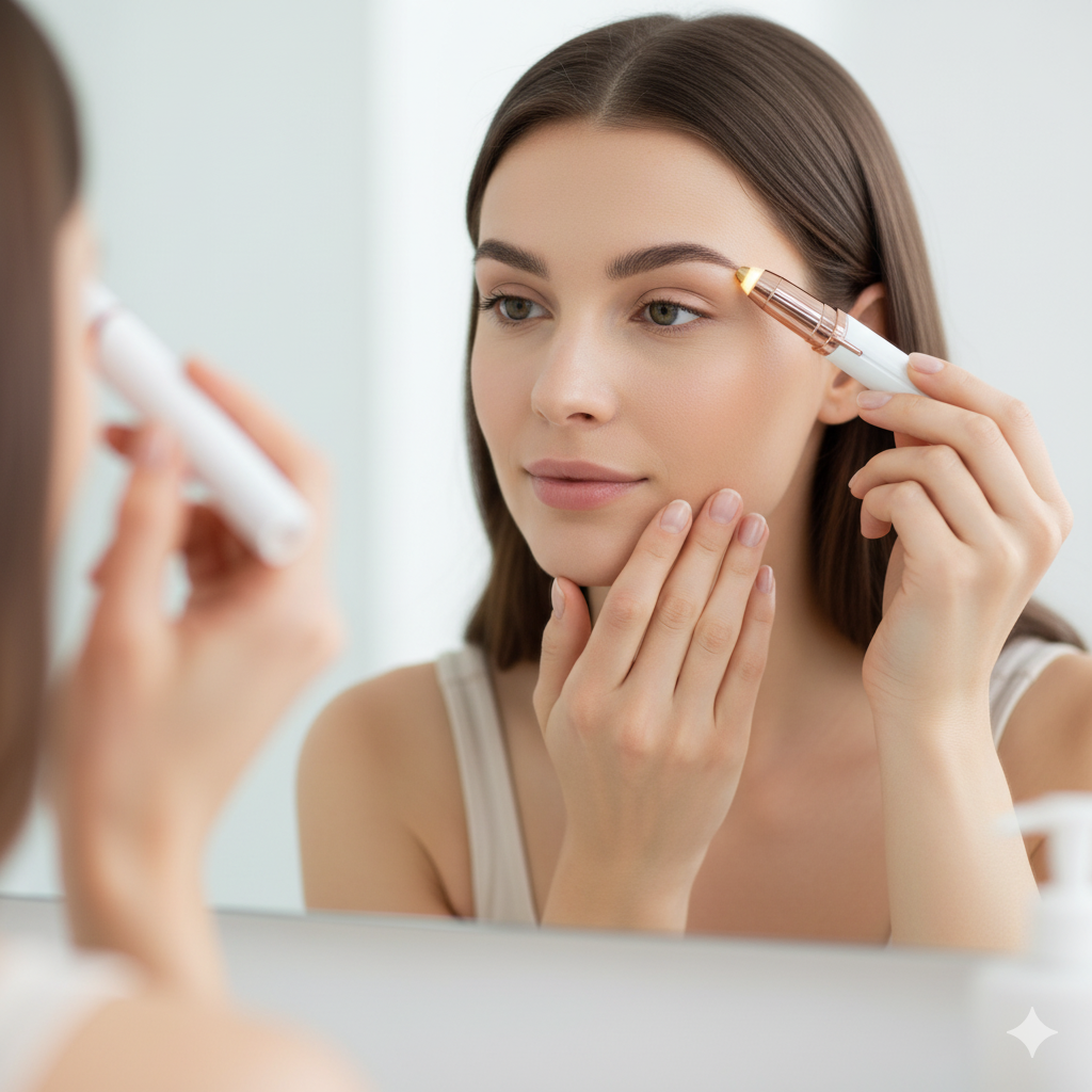 Depiladora facial LED de precisión