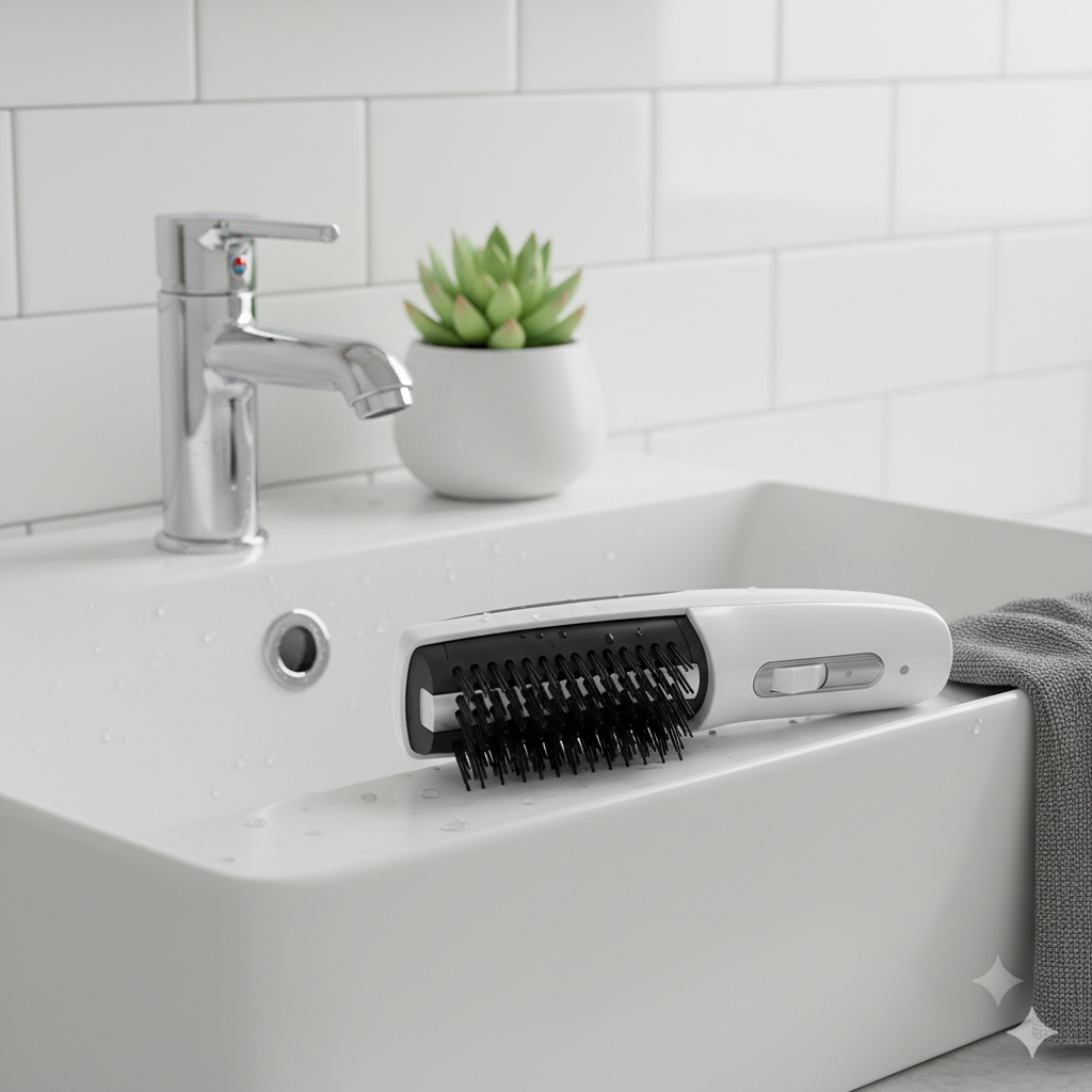 Cepillo Anticaída con luz infrarroja y vibración