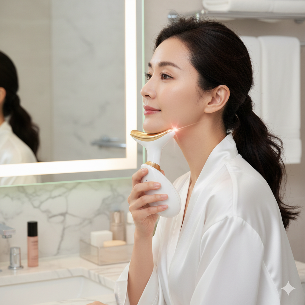 Masajador cuello y papada con vibración