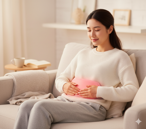 Cinturon calefactado para dolores menstruales y cólicos