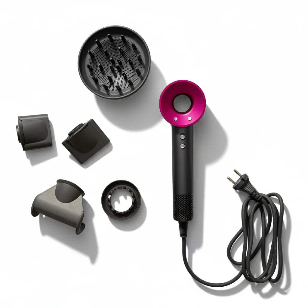 Secador de pelo profesional con cabezales imantados